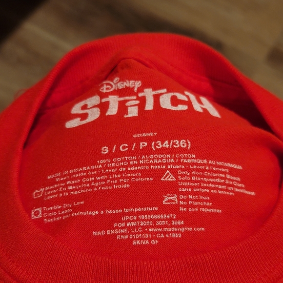 Disney Men's Stitch Unbothered Graphic Tee with Short Sleeves - Picture 3 of 3